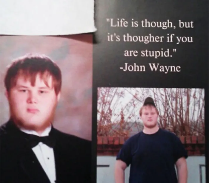 Oh, Irony, You Never Fail. Senior Quote I Found In My Yearbook