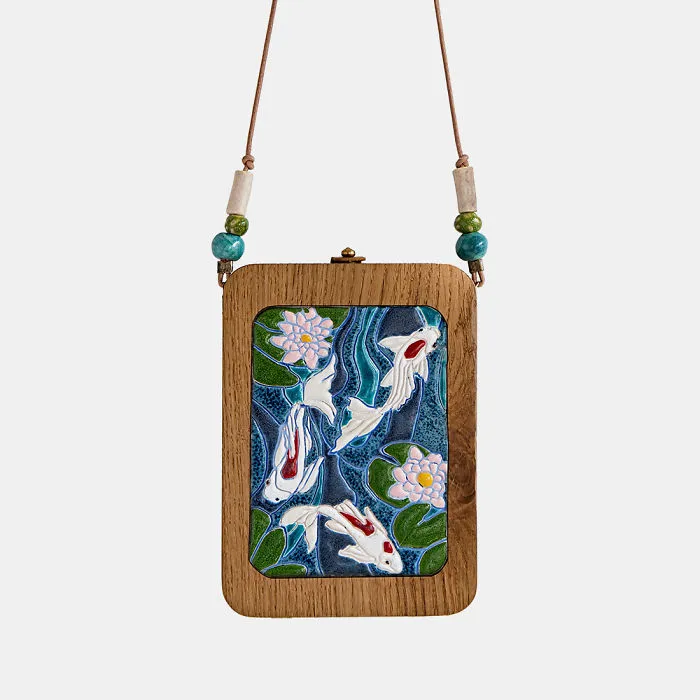 I'm Reconnecting With Nature By Creating Wood And Ceramic Mosaic Bags