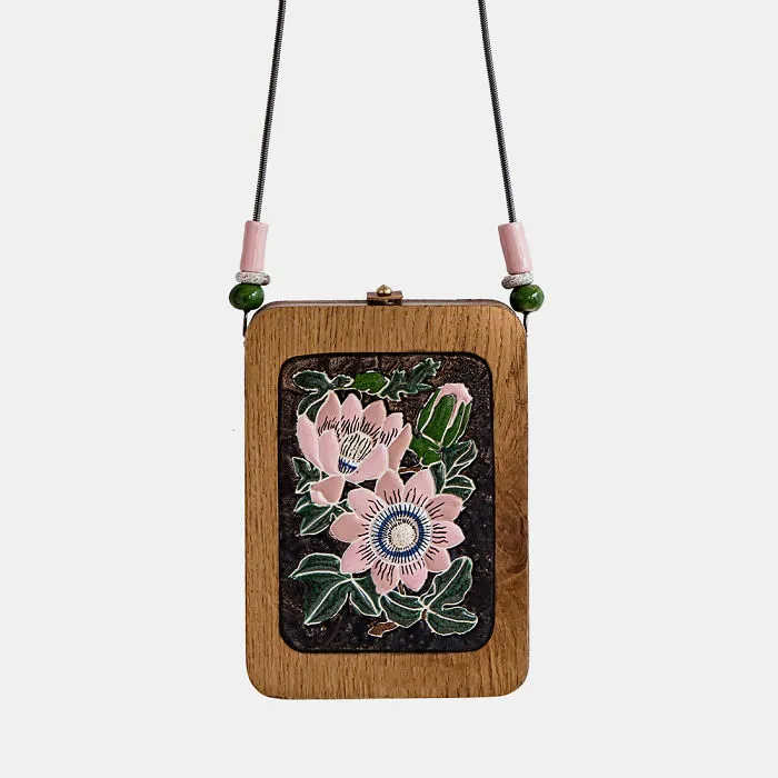 I'm Reconnecting With Nature By Creating Wood And Ceramic Mosaic Bags