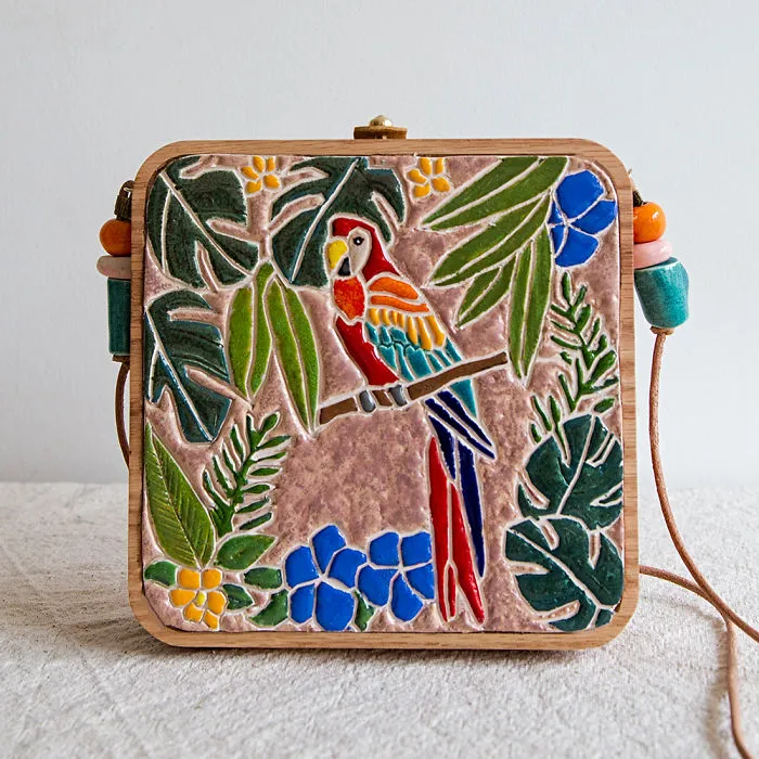 I'm Reconnecting With Nature By Creating Wood And Ceramic Mosaic Bags