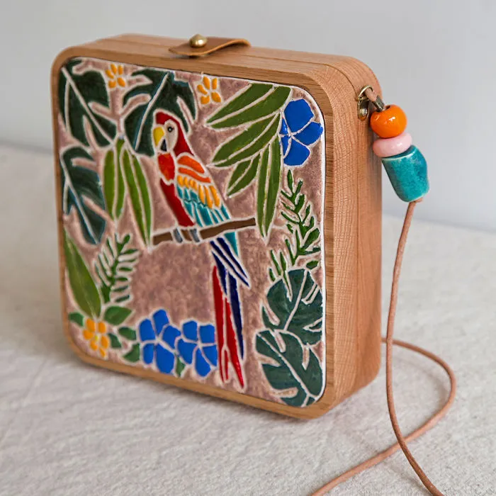 I'm Reconnecting With Nature By Creating Wood And Ceramic Mosaic Bags