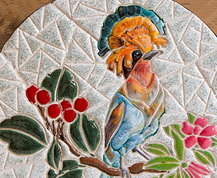 I'm Reconnecting With Nature By Creating Wood And Ceramic Mosaic Bags