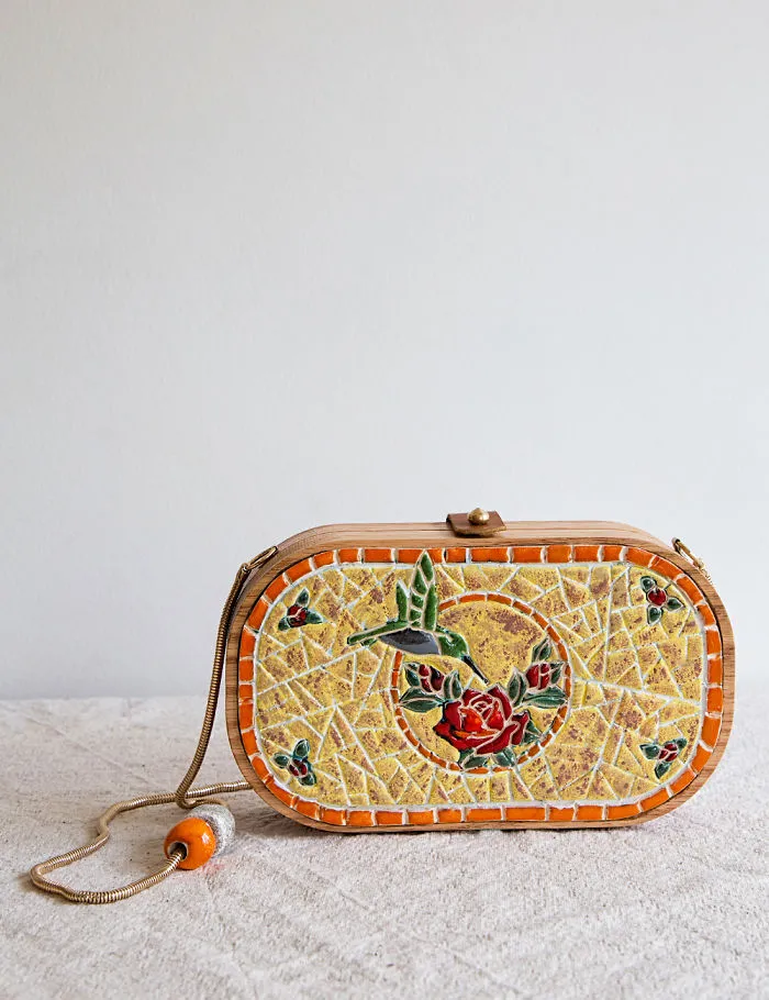 I'm Reconnecting With Nature By Creating Wood And Ceramic Mosaic Bags