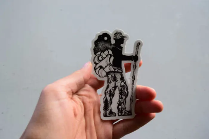 Hiker Guy Sticker