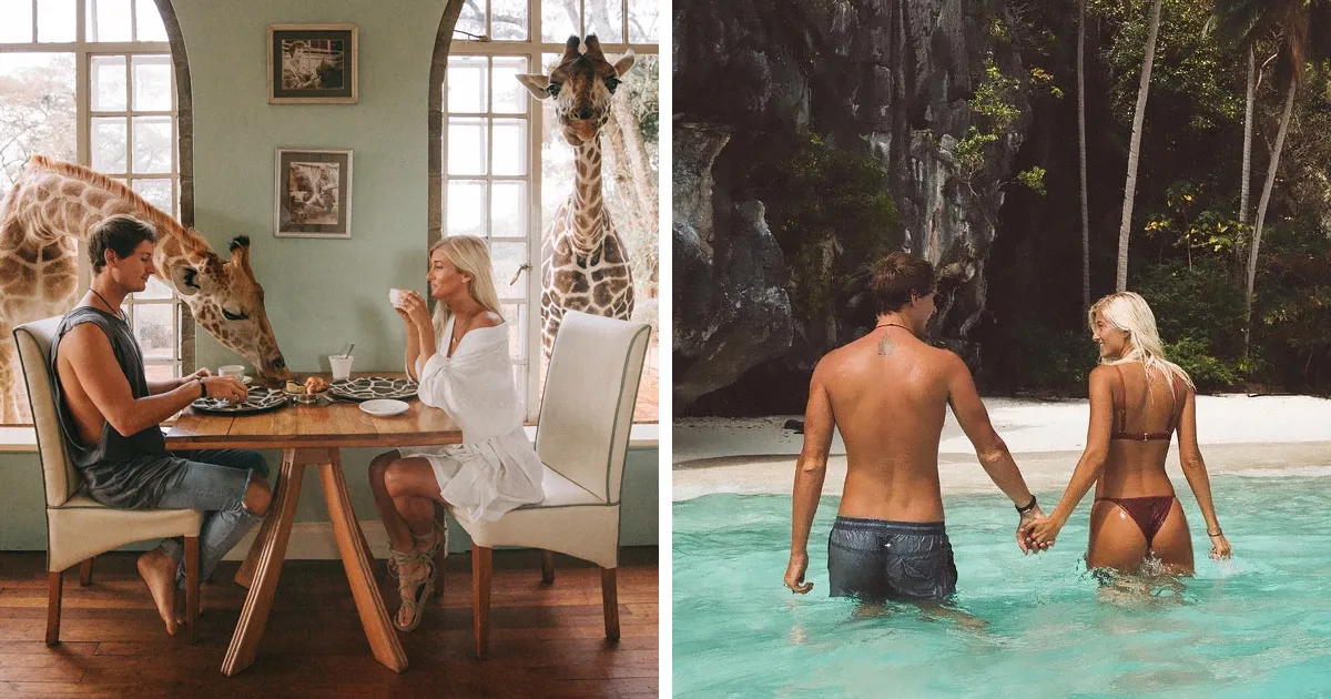 Esta pareja gana hasta 9000$ por cada foto de Instagram de sus viajes, así es como lo hacen