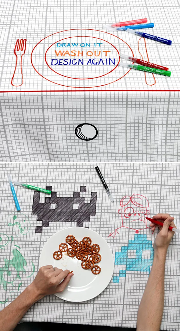 Mantel para dibujar