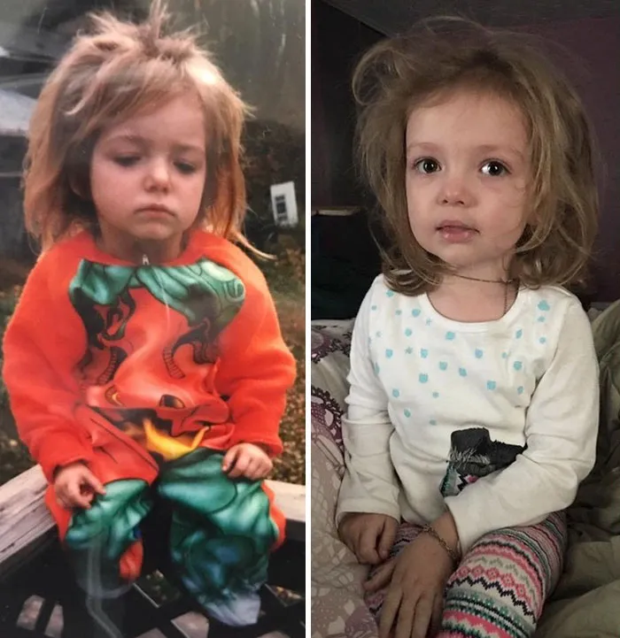 Me At 3 Vs. My Daughter At 3