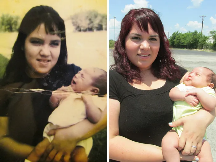 Mi madre hace 41 años con su primer hijo, yo con mi primer hijo hoy en día