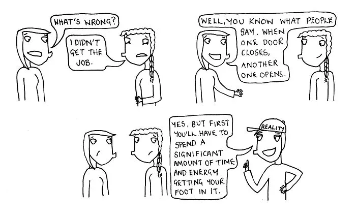 I Drew 11 Cartoons That Demonstrate The Process Of Graduating And Finding A Job