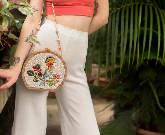 I'm Reconnecting With Nature By Creating Wood And Ceramic Mosaic Bags