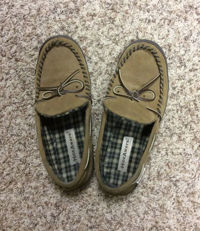 My Slippers Look Like They're Up To No Good