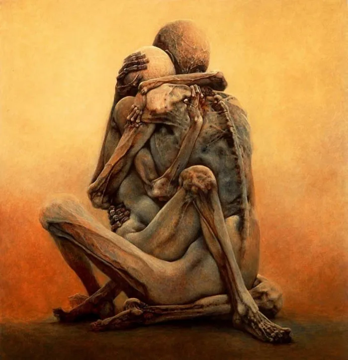 Las obras de este pintor polaco te causarán pesadillas