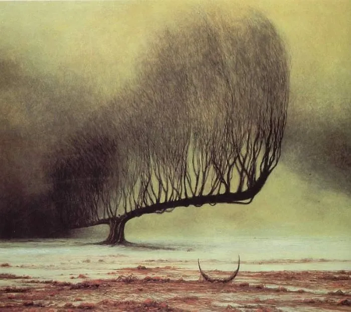 Las obras de este pintor polaco te causarán pesadillas