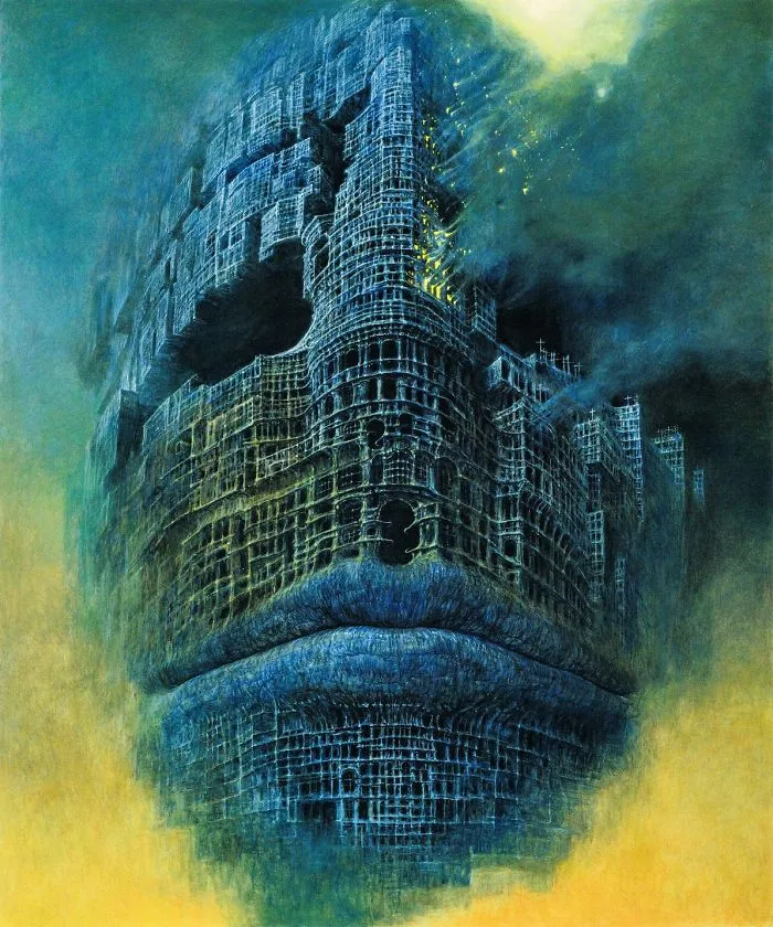 Las obras de este pintor polaco te causarán pesadillas