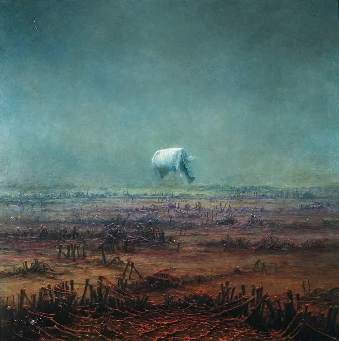 Las obras de este pintor polaco te causarán pesadillas