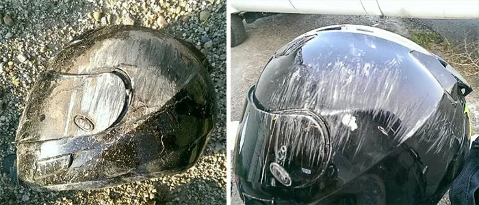 I Keep Looking At This And Just.. Get A Bit Speechless Knowing How Much My Helmet Saved Me. Always Wear Your Gear