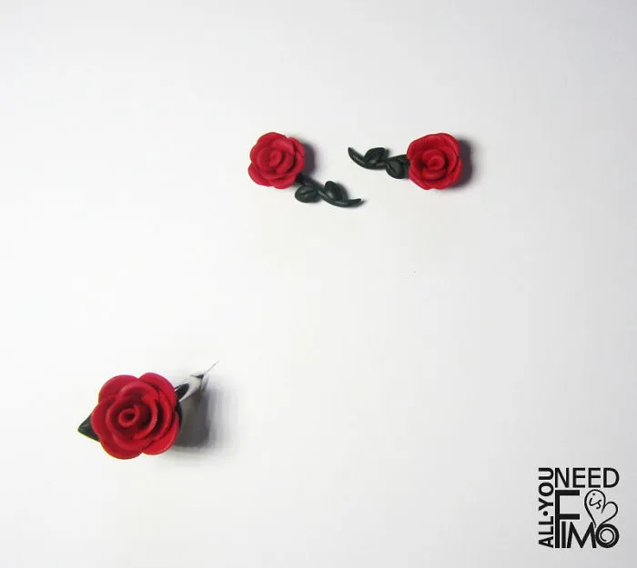 I Made These Earrings And Ring Put Of Polymer Clay! I Spent A Lot Of Time Making That Small Petals ☺