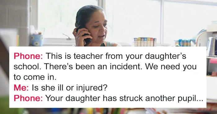School Calls Mom After Her Daughter Hits Another Student, But Mom's Reaction Surprises Them