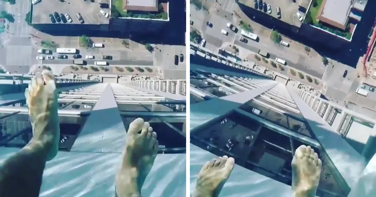 ¿Es esta la piscina más terrorífica que existe? Así es nadar a 152 metros sobre la calle