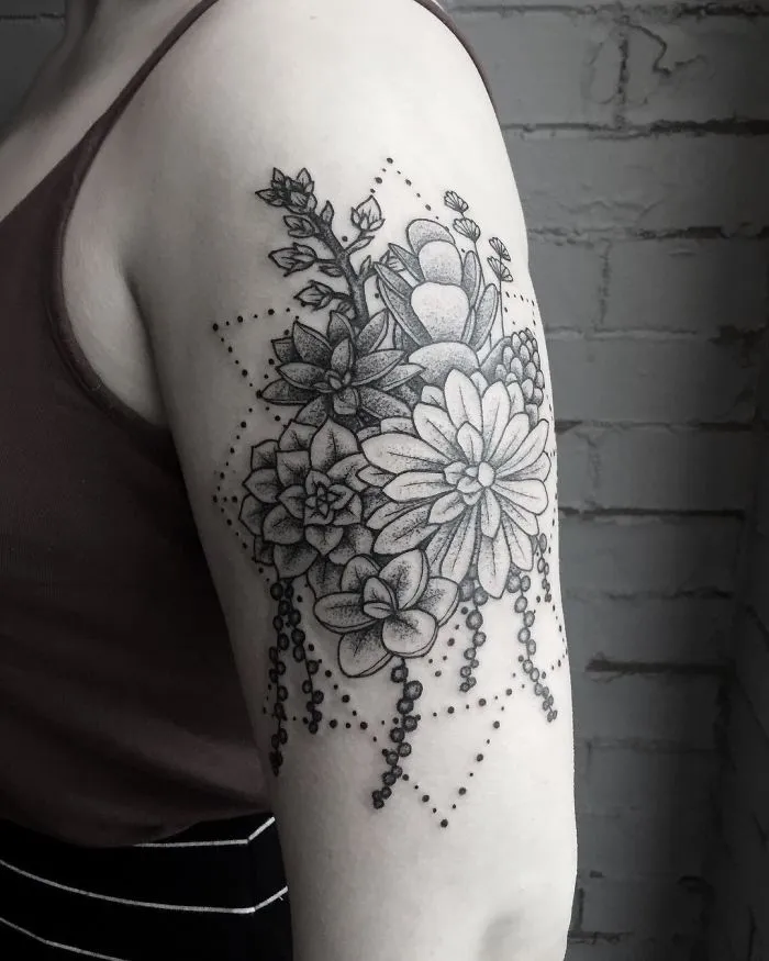 139 Awesome Succulent Tattoo Ideas For People Who Are Crazy About Succulents