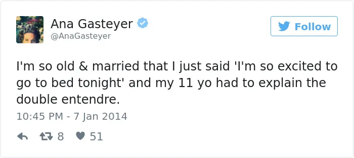 61 Funny Parenting Tweets By Ana Gasteyer