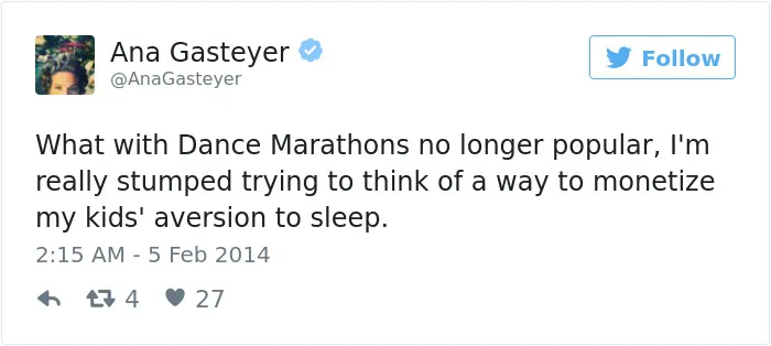 61 Funny Parenting Tweets By Ana Gasteyer