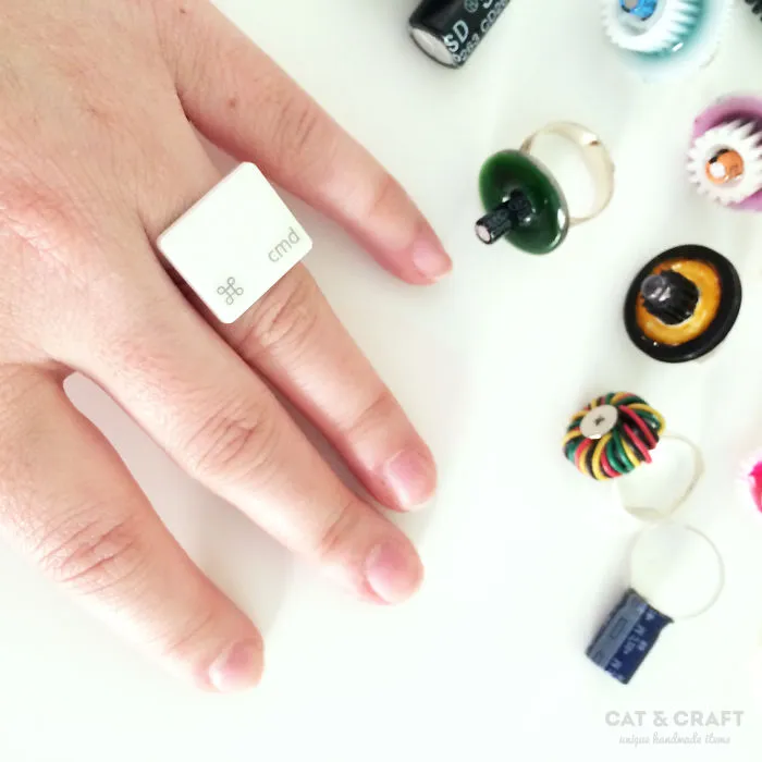 I Turn Old Electronic Devices Into Geeky Jewelry