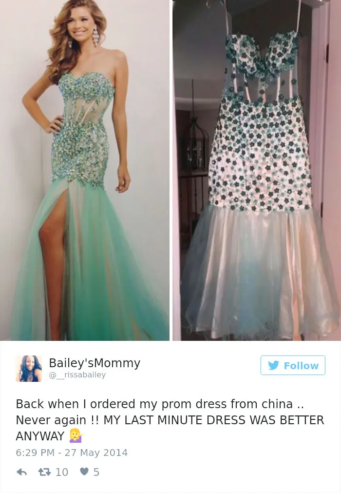Menos mal que el vestido que conseguí en el último minuto era mejor