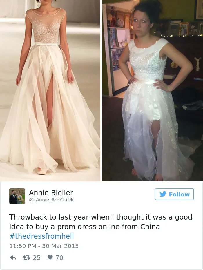 Teens Are Sharing Prom Dresses They Regret Buying Online And It's Hilarious