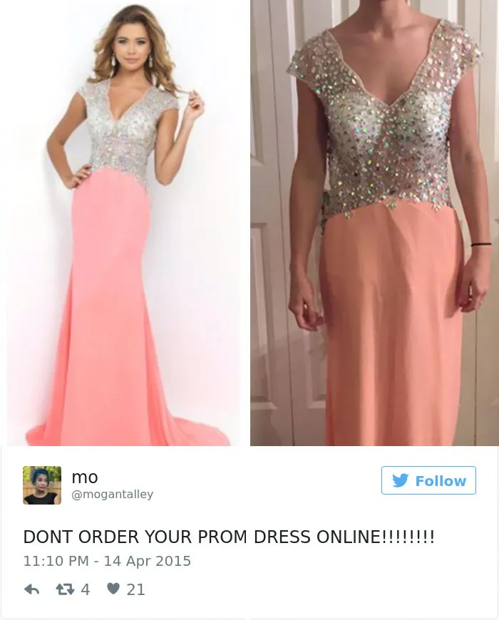 NO ENCARGUÉIS VUESTRO VESTIDO ONLINE