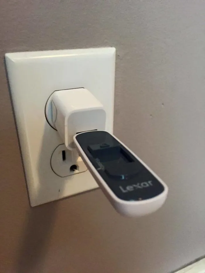 So My Buddy's Mom Thinks She Is Supposed To Charge Her Flash Drive