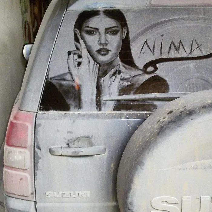 Painting With Soil On Car
