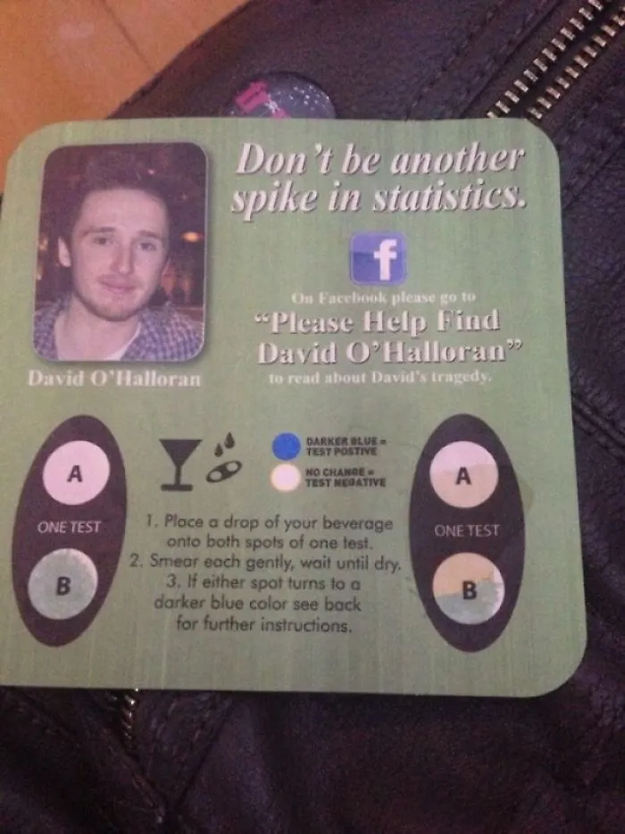 My University Has Coasters That Can Test Your Drink For Rape Drugs