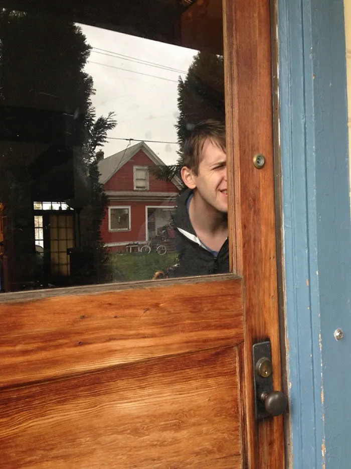 If Only There Was An Easier Way To See Who Was Outside Your Front Door..