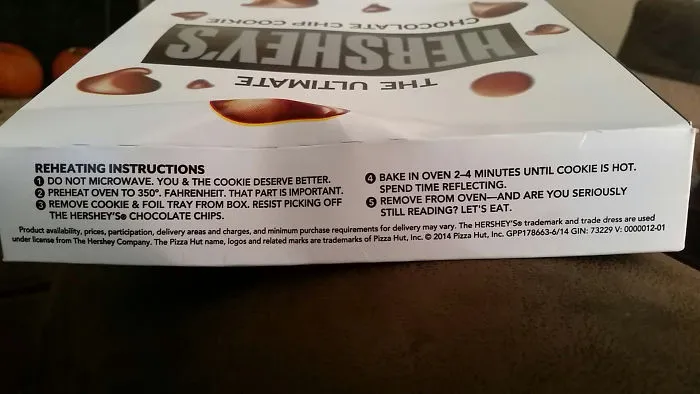 The Heating Instructions For This Cookie Made Me Chuckle