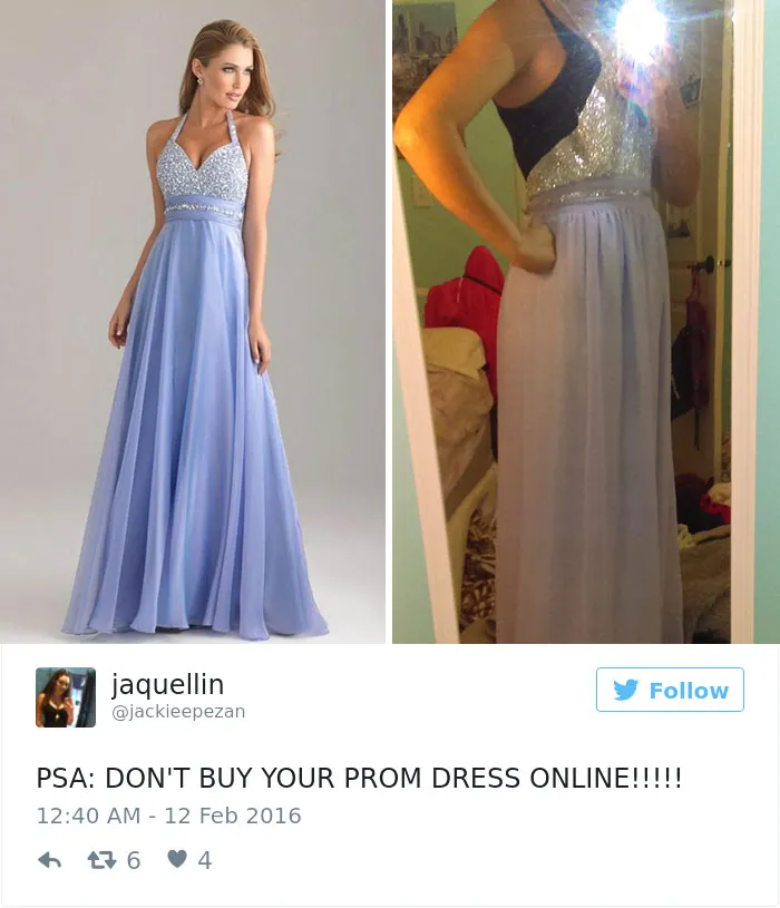 Teens Are Sharing Prom Dresses They Regret Buying Online And It's Hilarious