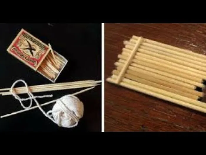 Artist Builds Mini Treehouses Out Of String And Matches