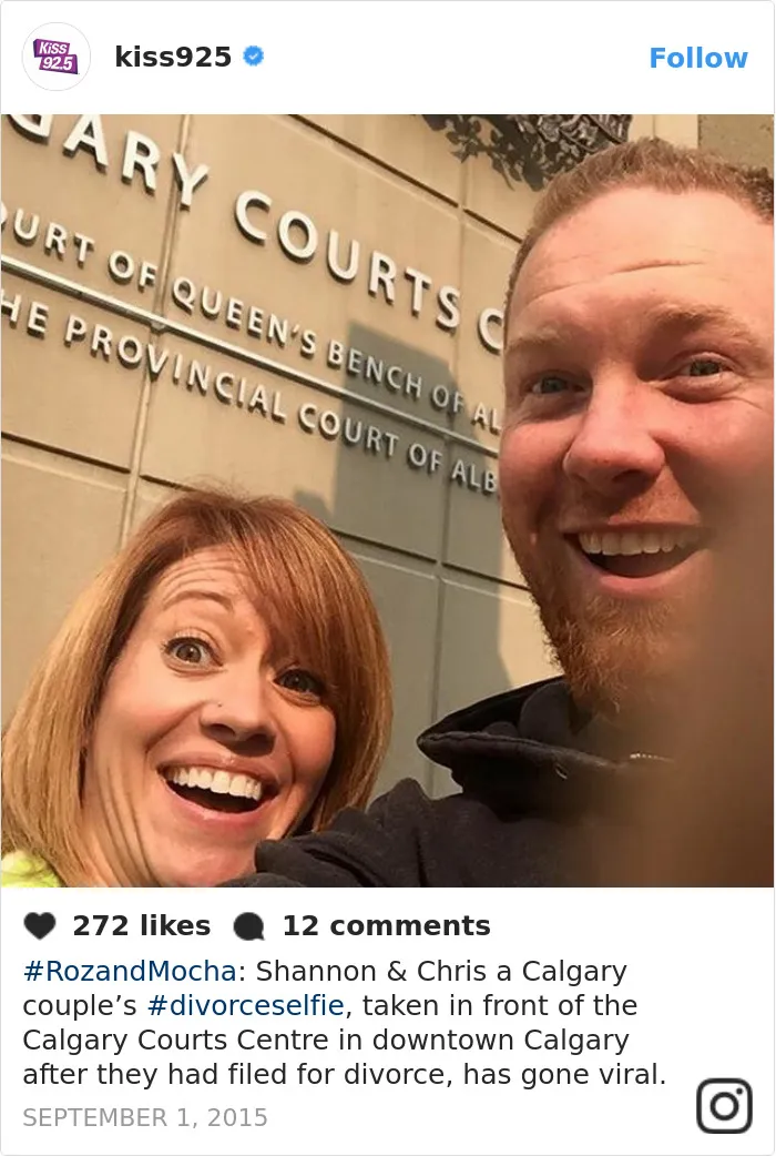 Ex-Couples Are Posting 'Divorce Selfies' And These 51 Pics Will Prove Why They’re Awesome