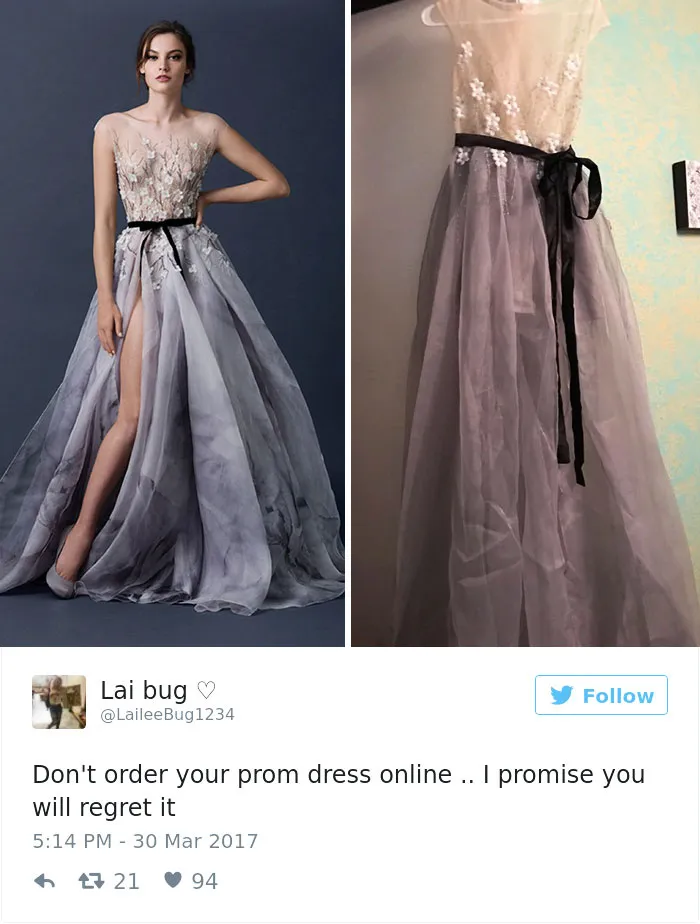 Teens Are Sharing Prom Dresses They Regret Buying Online And It's Hilarious