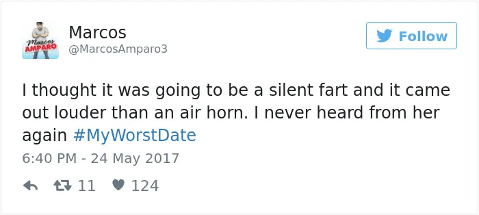 131 Of The Worst Things That's Ever Happened To People On A Date