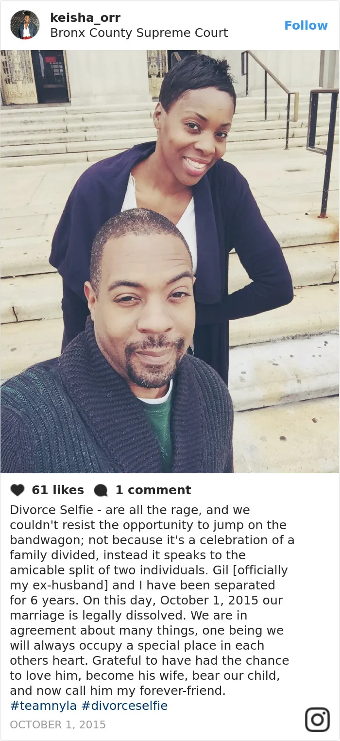 Ex-Couples Are Posting 'Divorce Selfies' And These 51 Pics Will Prove Why They’re Awesome