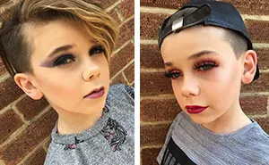 Este niño de 10 años se convierte en la sensación de internet por sus increíbles habilidades con maquillaje