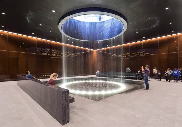 Fuente en el museo Smithsonian, Washington, EEUU