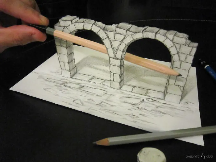 Italian Artist Brings His 3D Drawings To Life By Making Them Leap Off The Paper