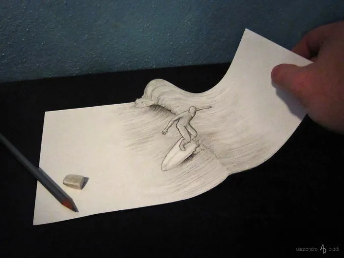 Italian Artist Brings His 3D Drawings To Life By Making Them Leap Off The Paper