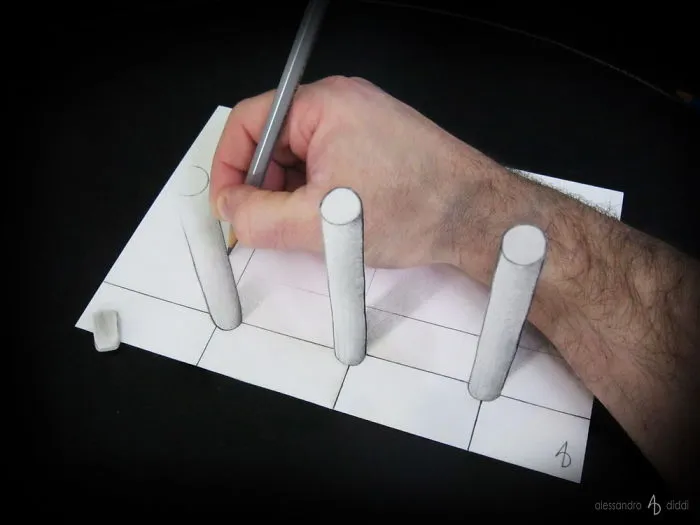 Italian Artist Brings His 3D Drawings To Life By Making Them Leap Off The Paper