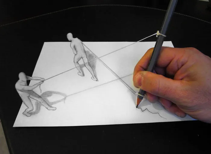 Italian Artist Brings His 3D Drawings To Life By Making Them Leap Off The Paper