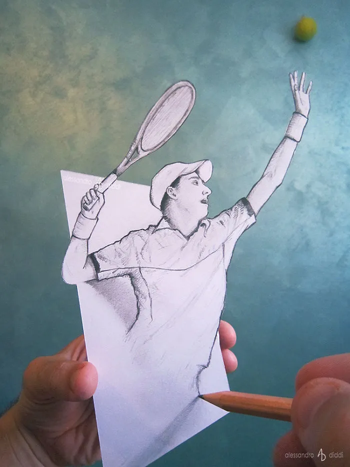 Italian Artist Brings His 3D Drawings To Life By Making Them Leap Off The Paper