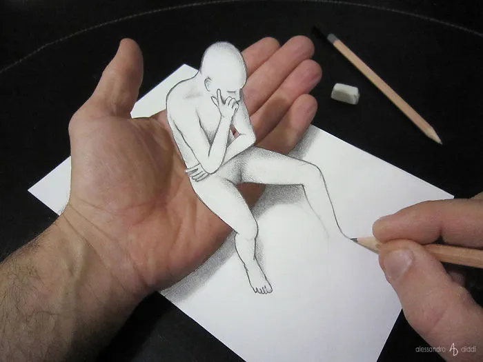 Italian Artist Brings His 3D Drawings To Life By Making Them Leap Off The Paper