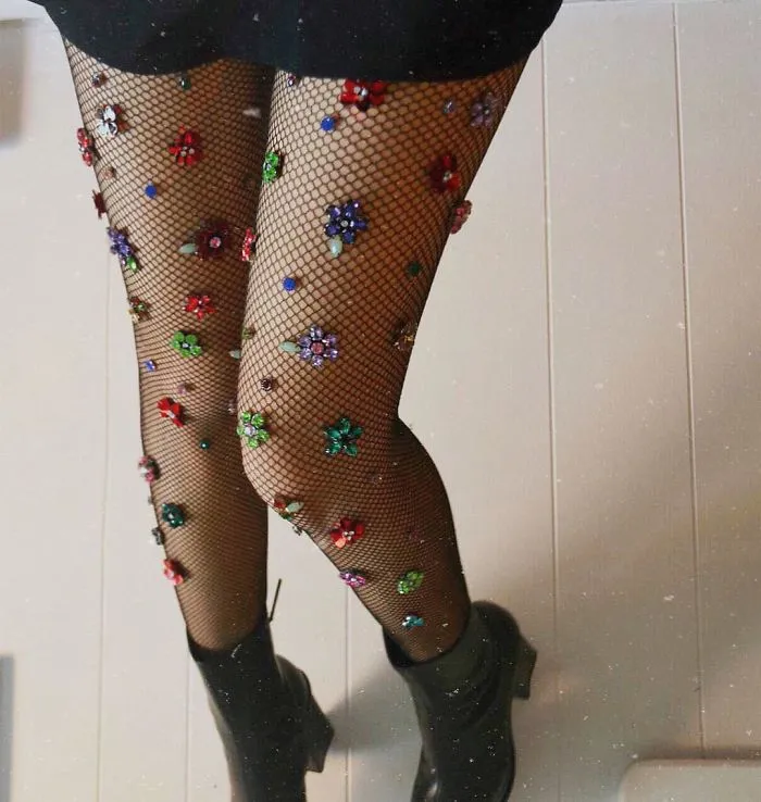 Embellished Fishnet Tights Are Here And It Will Make You Feel Like A Mermaid Caught In A Net